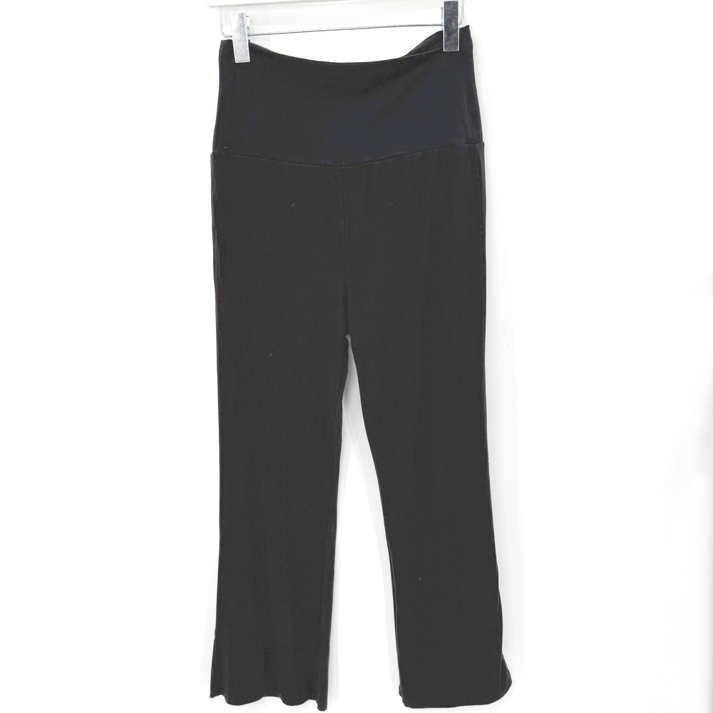 Quince Bamboo Jersey Maternity Crop Flare Pant Women M Capsule Lounge Athleisure